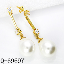 Latest Styles Cultured Pearl Earrings 925 Silver (Q-6969Y)